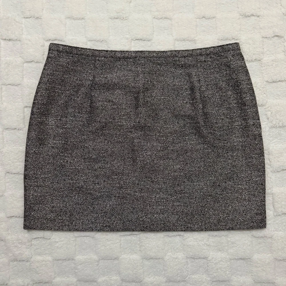 Madewell Broadway & Broome Women’s Sparkly Textured Black Mini Skirt Size 12 NWT
